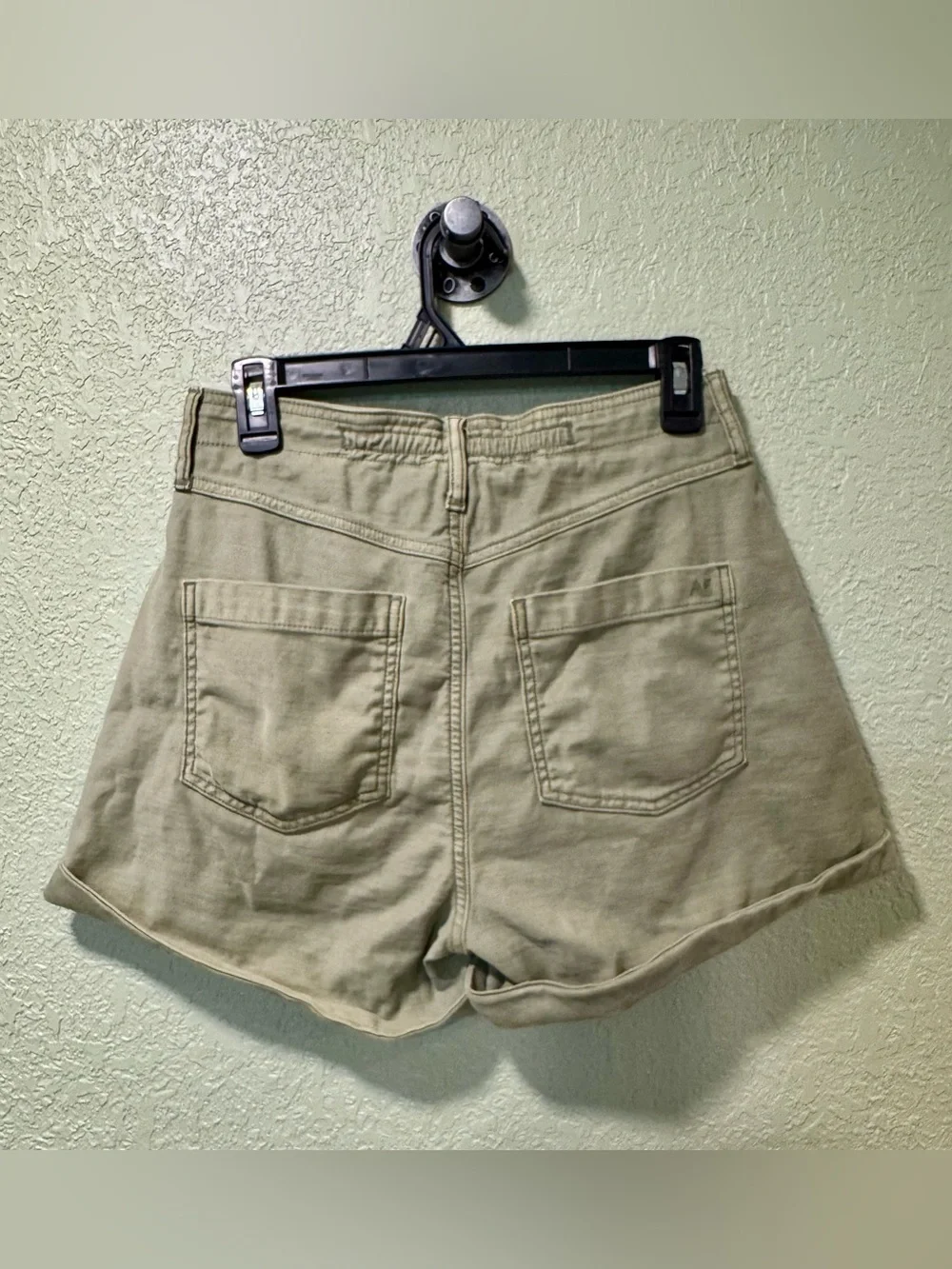 American Eagle Outfitters High-Waist Baggy Mom Shorts Green size 4